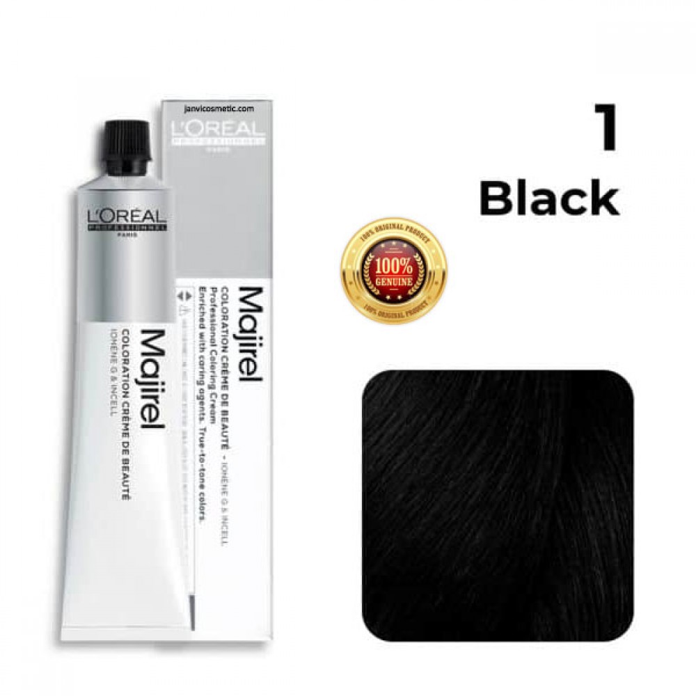 Buy L'Oreal Professionnel Majirel Hair Colour No. 1 Black 60g Majirel